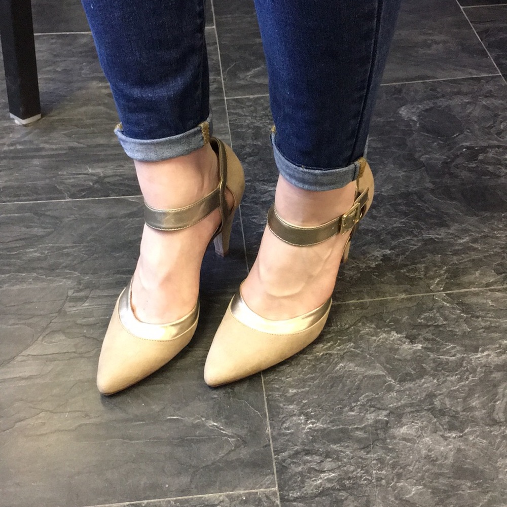 Madaline medium taupe heels